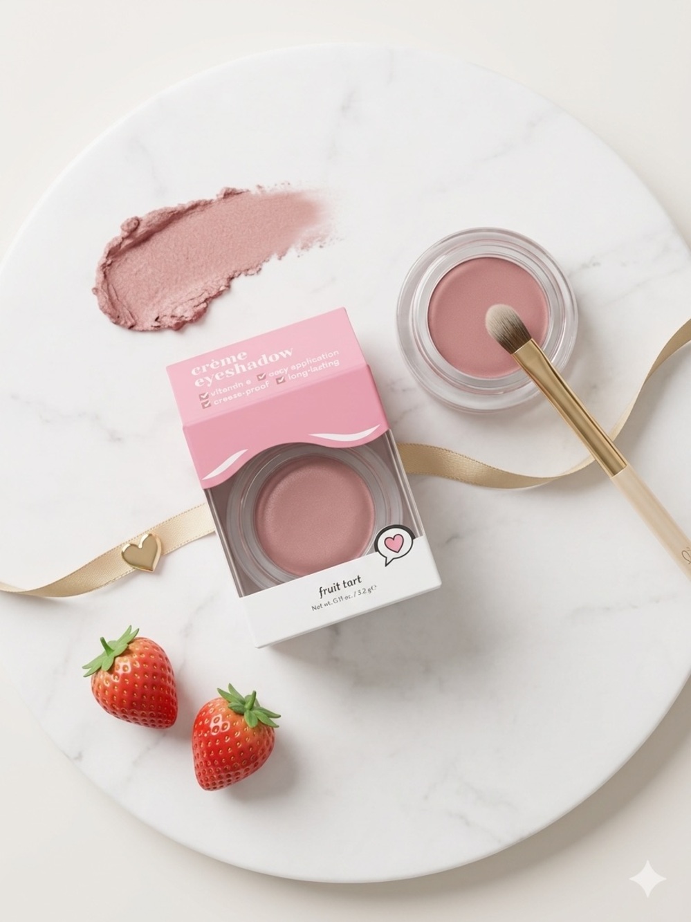 Cream Eyeshadow in Soft Pink – Fruit Tart